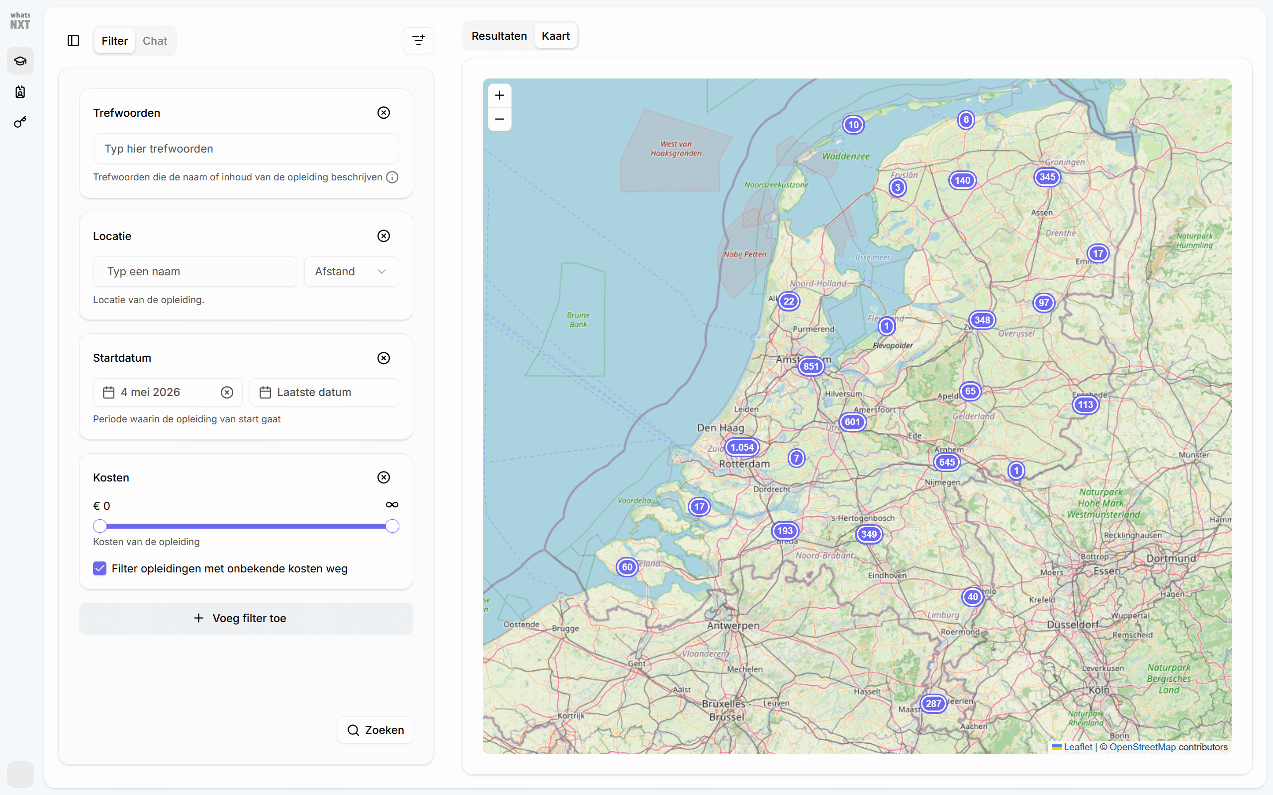 Screenshot whatsNXT Insights
