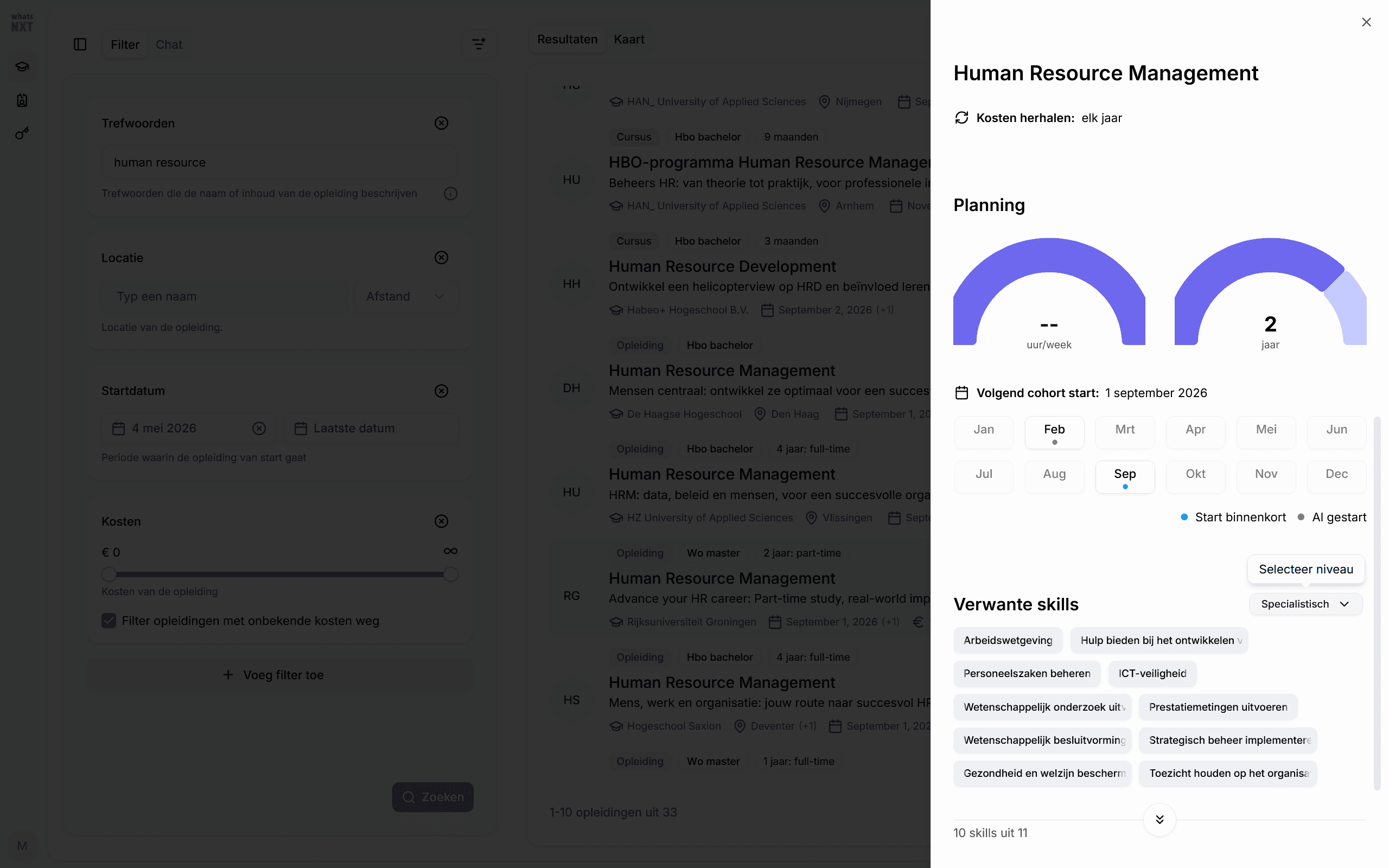 whatsNXT Insights - Opleidingen